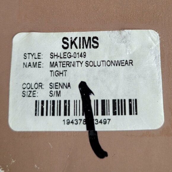 SKIMS Maternity Shapewear Tights S/M Sienna New In Box - Picture 6 of 6